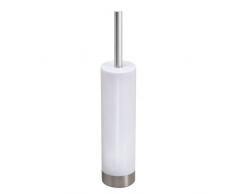 InterDesign 93101EU Toilettenbürste, Weiß / Edelstahl Gebürstet