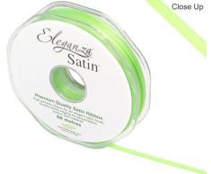 Eleganza 3 mm x 50 m Satinband doppelseitig, Lime Grün