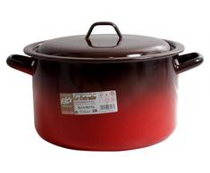 esmaltaciones der Stern Feuer – gerade Kochtopf mit Deckel, 26 cm, 7,7 L