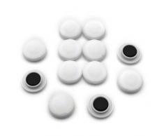 First4magnets F4M30-WHITE-1 Mittlere weiß Schwarzes Brett/Planung Magnet (30mm Durchmesser x 8mm hoch) (1 Packung mit 12), silver, 25 x 10 x 3 cm, Stück