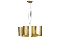 Eco Light Deckenleuchte, Glas, E27, 60 W, gold, 120 x 63 x 0 cm