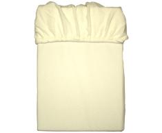 Mesana C-10003/01 Mikrofaser Fleece Spannbetttuch 140 - 160 x 200 cm, kuschelig weich und warm, viele Farben, natur