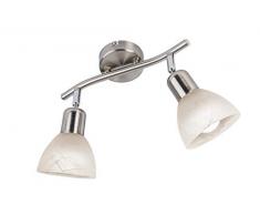 Nino Leuchten GmbH Deckenleuchte, Metall, Silber, L: 20cm