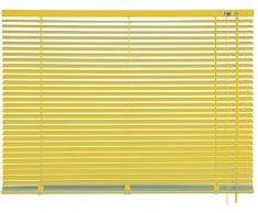 mydeco® 60 x 175 cm Aluminium Jalousie Gelb; inkl. Bedienstab, Deckenträger + Befestigungsmaterial Innenjalousie Sonnen- und Sichtschutz; fein regulierbar