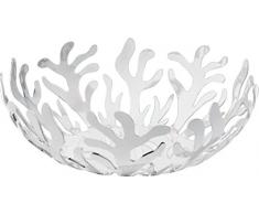 Alessi Mediterraneo ESI01/25 W Obstschale 1 Stück weiß (8,5 x 26 x 21,5 cm)
