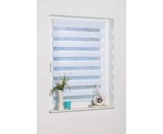 K-home Klemmfix Doppelrollo Madrid ohne Bohren Weiß 95 x 200 cm (B x L)