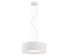 ARGON Moderne 3-flammige Hängelampe, Lackierter Stahl, Weiß, Gold