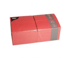 Papstar Servietten / Tissueservietten rot (250 Stück) 3-lagig, 1/8-Falz, 33 x 33 cm, für Feste oder Gastronomie in der großen 250er Gastro-Packung, FSC-zertifiziert, #84578
