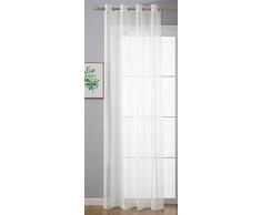 Ösenvorhang Transparent »Uni« Gardine HxB 175x140 cm Weiß Stores Vorhang Ösen Bleibandabschluß Wohnzimmer, 20332-cn
