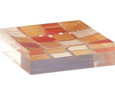 SANWOOD 6841830 Mosaik Seifenschale, Polyresin, orange