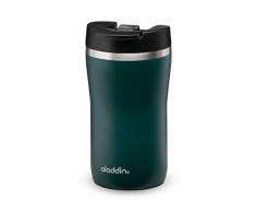 Aladdin Barista Café Thermavac Leak-Lock Edelstahl-Kaffeebecher To Go, 0,25 Liter, Basil Green, Doppelwandige Vakuum-Isolierung, Auslaufsicher, Thermobecher Isolierbecher