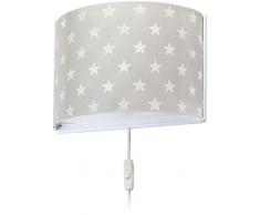 Dalber kinder wandlampe Sterne Stars Grau, Polypropylen, 60 W