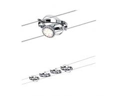 Paulmann 941.44 Seilsystem Cardan Set erweiterbar max4x10W Chrom matt/Chrom 94144 Seilleuchte Hängeleuchte