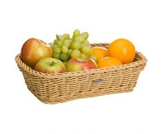 Saleen Mehrzweck-Korb, Gastrotauglich, Rechteckig, 31 x 21 x 9 cm, Kunststofffaser, Hellbeige, 02020230101