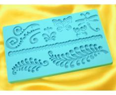 Teigschaber 11547Â flexique Nature Backform Silikon 20Â x 13Â x 1Â cm, blau