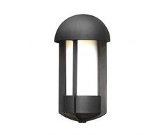 Konstsmide Tyr 510-752 Wandleuchte / B:20cm T: 13cm H: 38cm / 1x60W / IP23 / lackiertes Aluminium / matt-schwarz