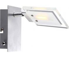 5W LED Wandleuchte Wohnzimmer Esszimmer Lampe Leuchte Aluminium Globo AURELE 56204-1