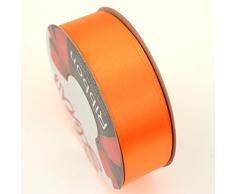 Star Hochwertiges Satinband, 2,5 cm Breite, 22-Meter-Spule | Polyesterband für Blumenarrangements, Hochzeitsstrauß und Bastelarbeiten | kein Verblassen | Gewebtes Band, Polyester, weiß, 25mm x 22 Meter