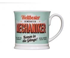 H & H Becher, Porzellan, mehrfarbig, 12 x 8.7 x 8.7 cm