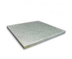 DECORA 0931614 QUADRATISCHE TORTENPLATTE SilberÂ cm 35X1,2 H