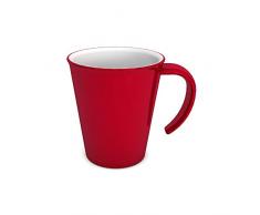 Ornamin Kaffeepott 300 ml rot (Modell 1201) / Kaffeebecher, Mehrwegbecher Kunststoff