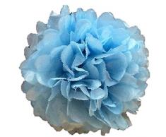 Matissa 10 Stück Seidenpapier Pom Poms 35,6 cm (35 cm) Blumen Ball handgefertigt Hochzeit Party Dekoration (Powder Blue)