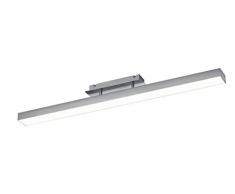 Reality Leuchten Agano R62801107 LED Deckenleuchte, Metall, 18 Watt, Nickel Matt, Switch Dimmer