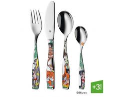 WMF Disney Dschungelbuch Kinderbesteck, 4-teilig, ab 3 Jahren, Cromargan Edelstahl poliert, spülmaschinengeeignet, farb- und lebensmittelecht