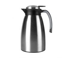 IBILI Thermoskanne 1 l aus Edelstahl/Kunststoff, Silber/schwarz, 35 x 15 x 15 cm