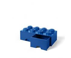 LEGO Schublade 8 Noppen, 2 Schubladen, stapelbare Box, 9,4 l