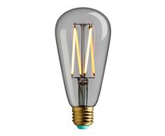 PLUMEN WattNott Willis LED Lampe, Glas, E27, 4.5 W, 2700K, 6.4 x 6.4 x 14.4 cm
