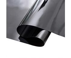 ZEALOTT Klebstofffreie Statische Kein Kleber Tagsüber Sichtschutz Schein Getönte Kontrolle Fenster Glas Film Sun Blocker Solar Guard 23.6 in. by 78.7 in. Schwarz Grau