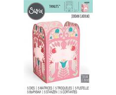 Sizzix Thinlits Stanzschablonen 5Stk 663624 Volkskunst Laterne von Jordan Caderao, Mehrfarben, Einheitsgröße