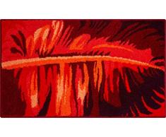 Grund Badteppich, 100% Polyacryl, superweich, Rubinrot, rubinrot, 70x120 cm