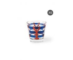 Excelsa Boston Wasserglas, mundgeblasen, 6 Stück