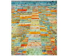 Legendarte Paul Klee Haupt– und Nebenwege Kunstdruck auf Leinwand, cm. 50x60