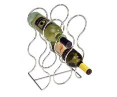 InterDesign 57078EU Classico Rundes Weinregal, chrom