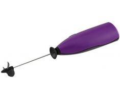 Fackelmann Mini-Mixer, Drink-/Shake-Mixer mit Rührdrähten aus Edelstahl, Milchaufschäumer inkl. Spritzschutz (Farbe: Schwarz, Lila, Grau, Silber), Menge: 1 Stück