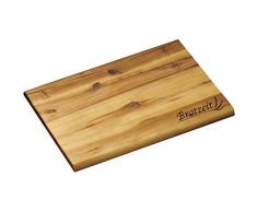Kesper Schneidebrett Brotzeit 30x20x1cm aus Akazie, Holz, braun, 30 x 20 x 1 cm