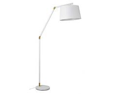 Trio Leuchten Stehleuchte TRACY 462100131, Metall Weiß Matt, Stoffschirm Weiß, exkl. 1 x E27