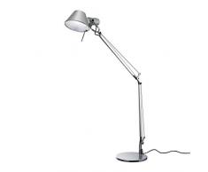 Artemide Tolomeo Mini LED Tischlampe mit Fuss, Aluminium