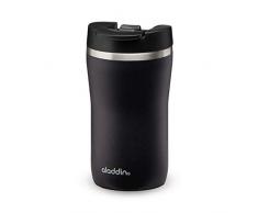 Aladdin Barista Café Thermavac Leak-Lock Edelstahl-Kaffeebecher To Go, 0,25 Liter, Lava Black, Doppelwandige Vakuum-Isolierung, Auslaufsicher, Thermobecher Isolierbecher