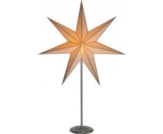 Best Season Standleuchte SternNicolas, edelstahl, Metall, E14, Beige, 16 x 60 x 88 cm