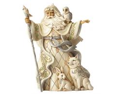 Heartwood Creek Enesco Hearwood Creek by Jim Shore HWC Weihnachtsmann und Sein Wanderstab, PVC, Mehrfarbig, 19 x 25 x 26.5 cm