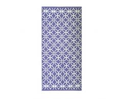 Dyckhoff Retro Duschtuch, Baumwolle, blau, 140 x 70 cm