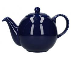 Dexam London Pottery Co Teekanne rund, für 4 Tassen, Kobaltblau