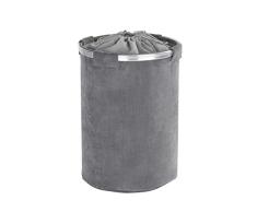 Wenko 62085100 Wäschesammler Cordoba-/ Wäschekorb Fassungsvermögen: 68 l, 40 x 54 x 40 cm, grau