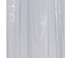 RIDDER 36400-350 Duschvorhang Folie ca. 240 x 180 cm, Brillant transparent inklusive Ringe
