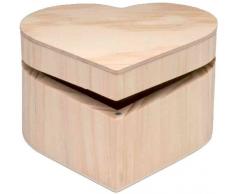 Glorex Holzbox, Holz, Natur, 12,5 x 12 x 7,5 cm