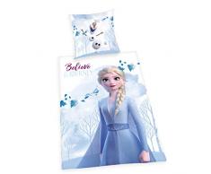 Herding Disneys Die Eiskönigin 2 Bettwäsche-Set, Cotton, Mehrfarbig, 80 x 80 cm, 135 x 200 cm